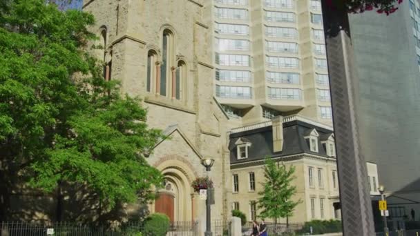 Пресвитерианская Церковь Святого Эндрюса Торонто Концепция Путешествий — стоковое видео