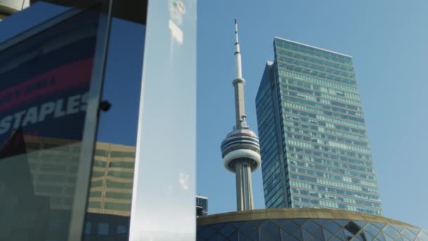 Kulesi Toronto Daki Binalar — Stok video