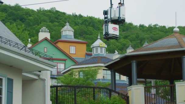 Воздушный Подъемник Mont Tremblant Resort — стоковое видео