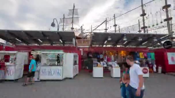 蒙特利尔旧港的坍塌 — 图库视频影像