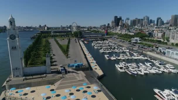 Antena Starego Portu Montrealu — Wideo stockowe