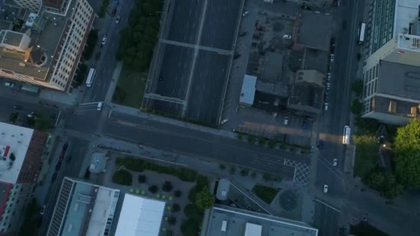 蒙特利尔街道的空中景观 — 图库视频影像