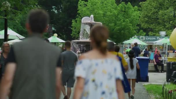 Fountain Park Ottawa — Stock Video