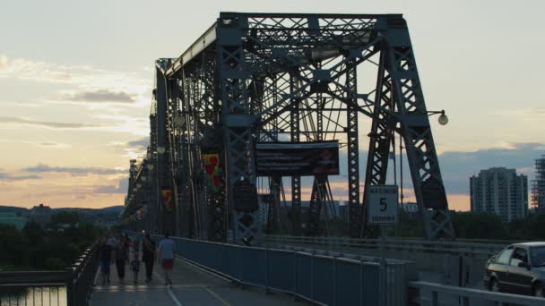 Royal Alexandra Interprovincial Bridge Ottawa — Wideo stockowe