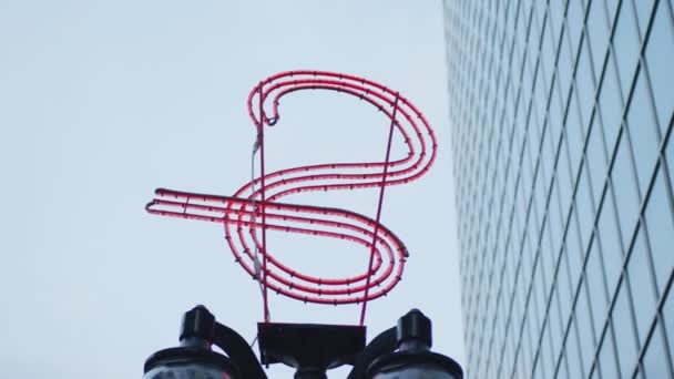 Neon Teken Ottawa — Stockvideo