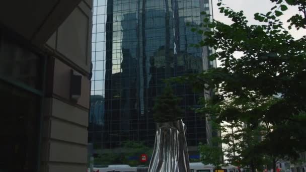 Edificio Gran Altura Con Fachada Cristal Ottawa — Vídeos de Stock
