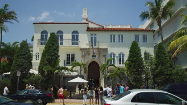 Miami Beach Teki Villa Casa Casuarina Amerika Birleşik Devletleri — Stok video
