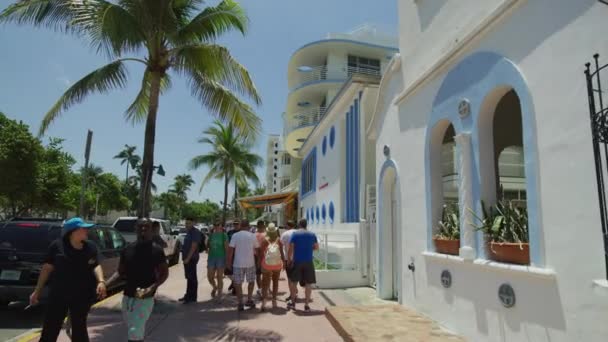 Caminhando Miami Beach Estados Unidos América — Vídeo de Stock