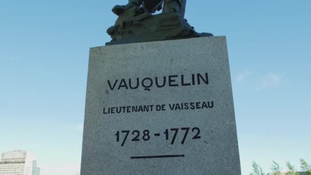 Μνημείο Jean Vauquelin Καναδάς — Αρχείο Βίντεο