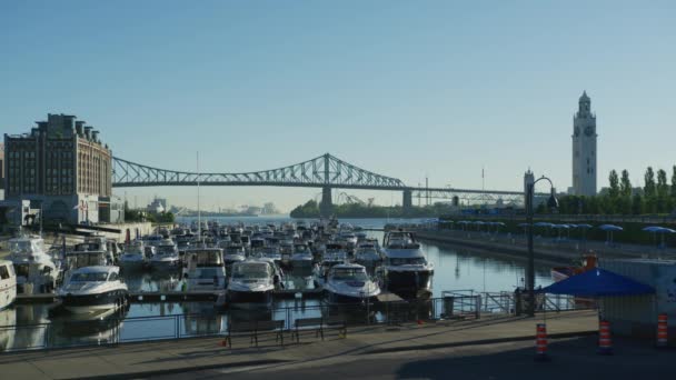 Vechiul Port Din Montreal Canada — Videoclip de stoc