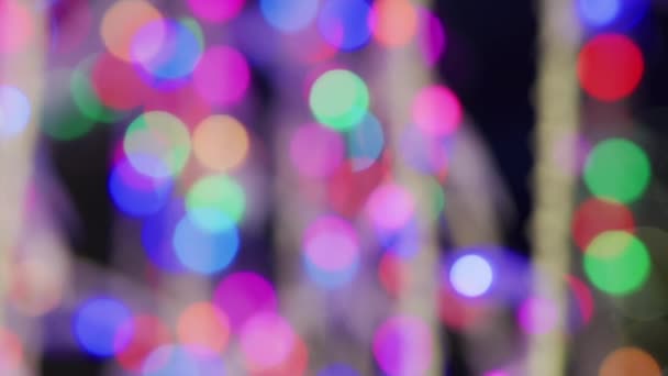 Colorato Bokeh Luci Sfondo — Video Stock