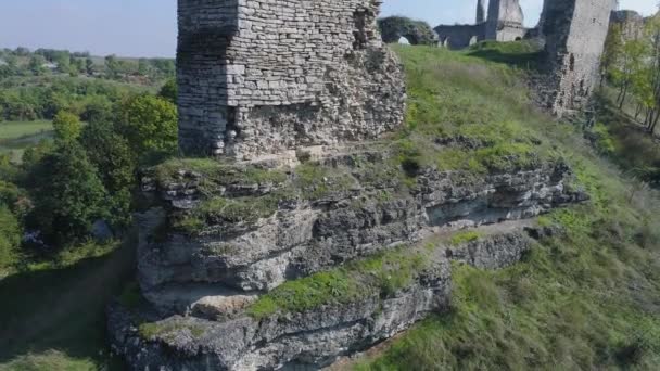 Vue Aérienne Mur Pierre — Video