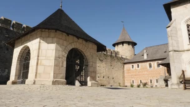 Khotyn Fortress Courtyard — Vídeo de Stock