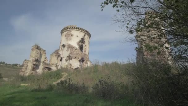 Ruínas Castelo Chervonohorod — Vídeo de Stock