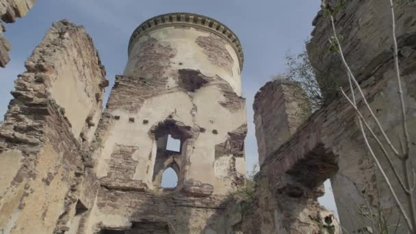 Ruínas Castelo Chervonohorod — Vídeo de Stock