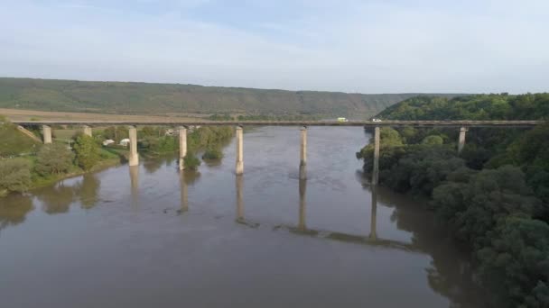 Vista Aérea Uma Ponte — Vídeo de Stock