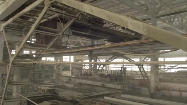 Crane Precast Plant — Stock Video