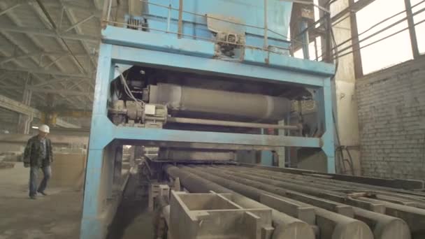 Machinery Precast Plant — Stock Video