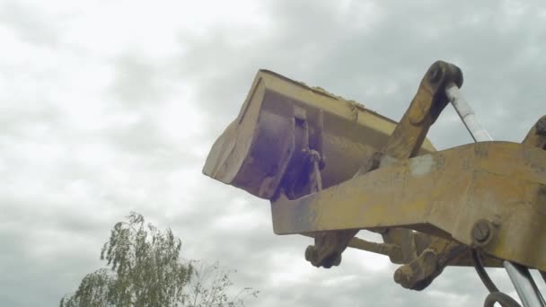 Images Tracteur Déchargeant Sable — Video