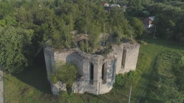 Aerial Shot Ruins — Stock Video