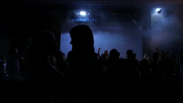 Pessoas Dançando Concerto — Vídeo de Stock