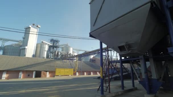 Footage Wheat Processing Plant — Stock Video