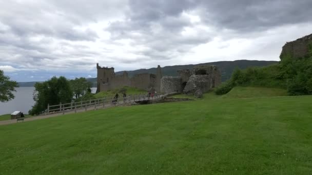 Zamek Urquhart Loch Ness — Wideo stockowe