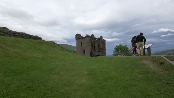 Grant Tower Loch Ness — Video Stock