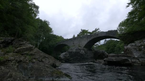 Thomas Telford Bridge River — 图库视频影像