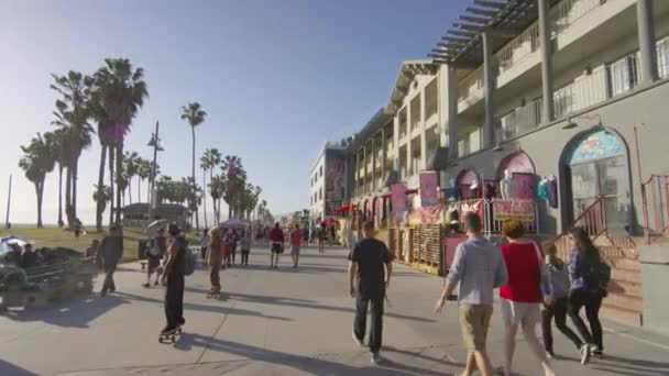 Venice Beach Boardwalk Statele Unite Ale Americii — Videoclip de stoc