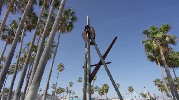 Die Skulptur Declaration Vereinigte Staaten Von Amerika — Stockvideo