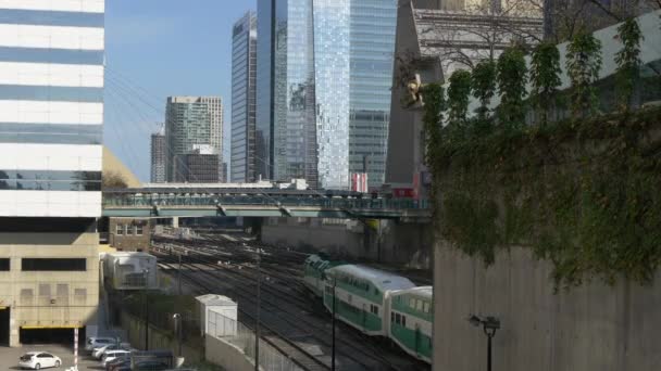 Železniční Koridor Centru Toronta — Stock video