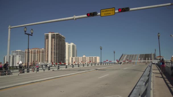 Zugbrücke Fort Lauderdale — Stockvideo