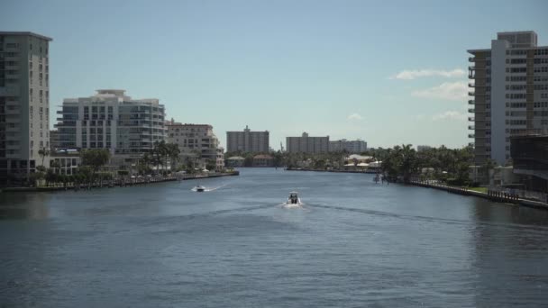 Ποταμός Στο Fort Lauderdale — Αρχείο Βίντεο