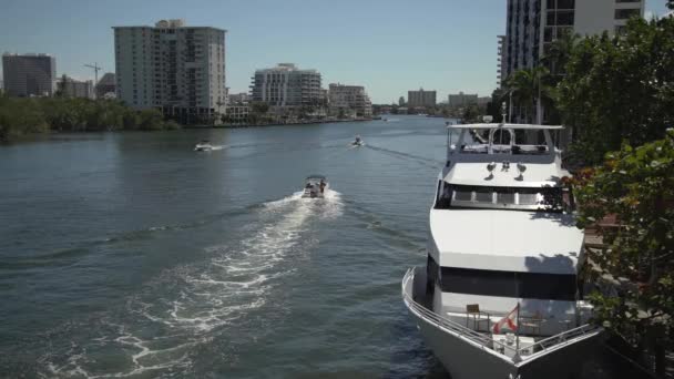 River Fort Lauderdale — Stock Video