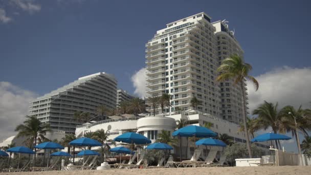 Fort Lauderdale Hilton Beach Resort — ストック動画