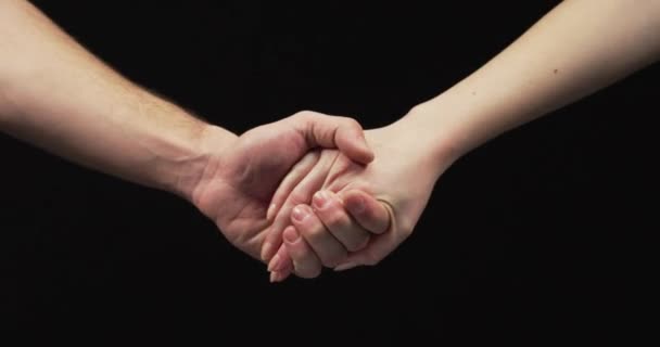 Man Holding Woman Hand — Stock Video