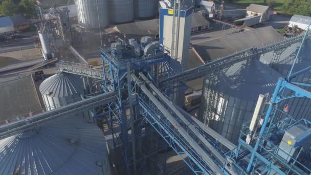 Aerial View Industrial Factory — Stock Video