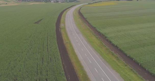 Vista Aérea Las Tierras Agrícolas — Vídeos de Stock