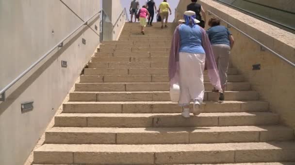 Εξωτερική Σκάλα Στο Yad Vashem — Αρχείο Βίντεο