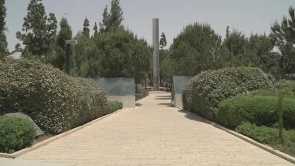 Πυλώνας Του Ηρωισμού Στο Yad Vashem — Αρχείο Βίντεο