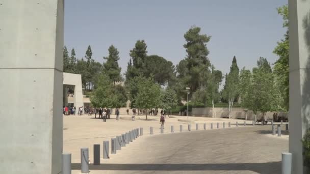 Gente Museo Historia Yad Vashem — Vídeo de stock