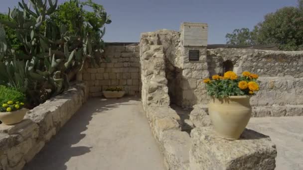 Ruinas Iglesia Transfiguración — Vídeo de stock