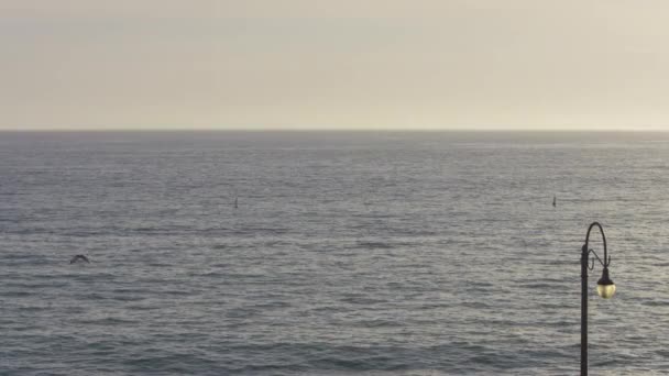 大海和一个灯柱 — 图库视频影像