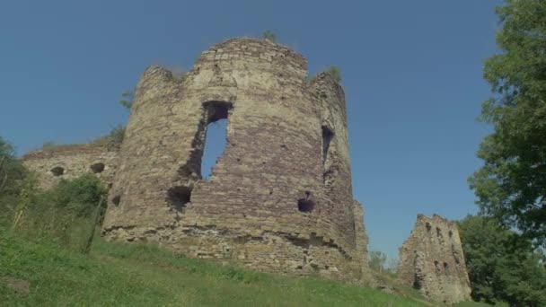Κυκλικά Ερείπια Πύργου Ταξιδιωτική Ιδέα — Αρχείο Βίντεο