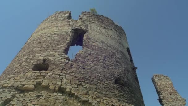 Вид Руїни Круглої Вежі — стокове відео