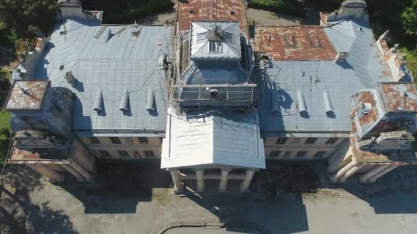 Palacio Badeni Visto Desde Arriba — Vídeos de Stock