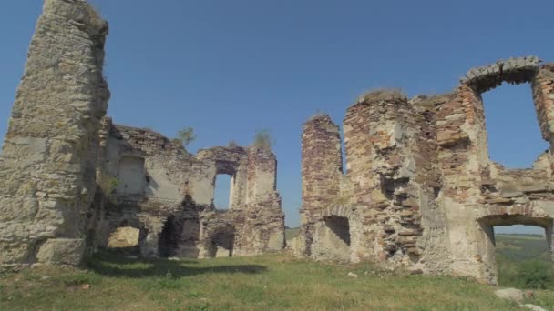 Ruinas Fortaleza Ucrania Concepto Viaje — Vídeo de stock