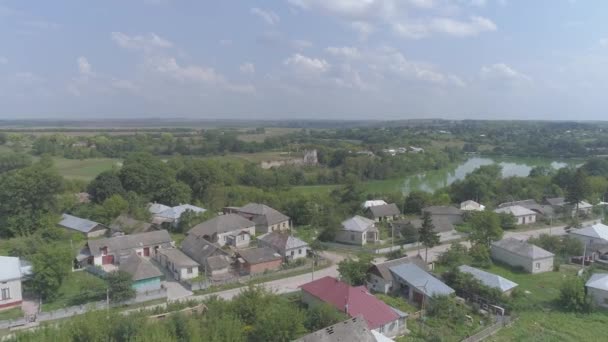 村の空中風景 — ストック動画