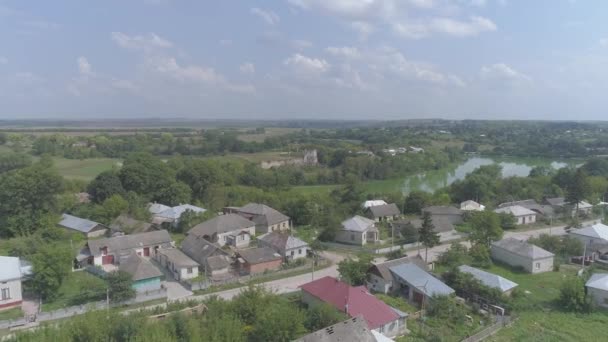 Вид Повітря Село — стокове відео